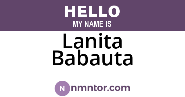 Lanita Babauta