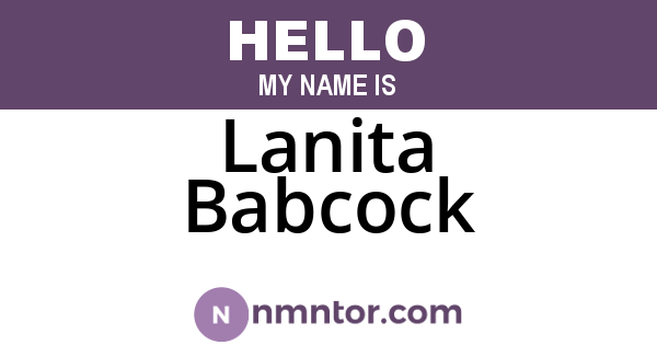Lanita Babcock