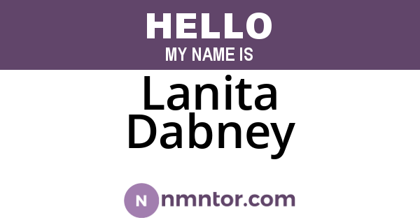 Lanita Dabney