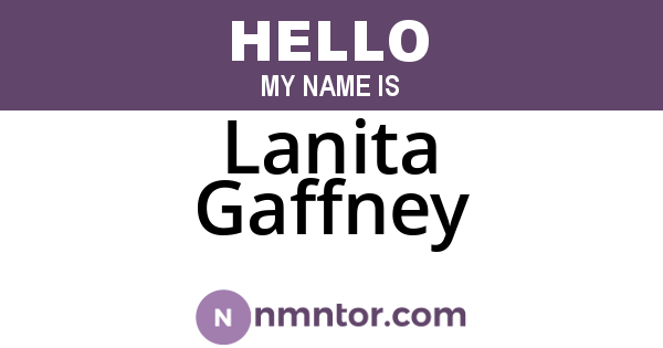 Lanita Gaffney