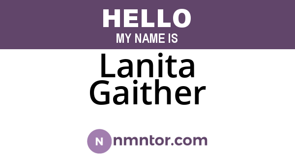 Lanita Gaither