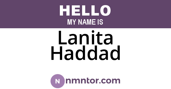 Lanita Haddad