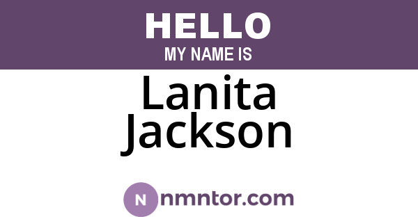 Lanita Jackson