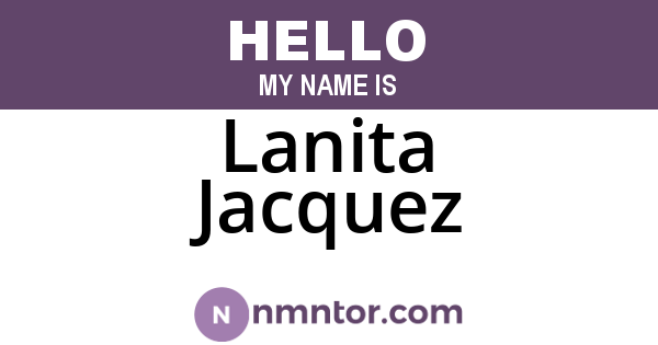 Lanita Jacquez