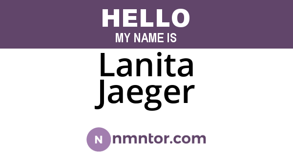 Lanita Jaeger