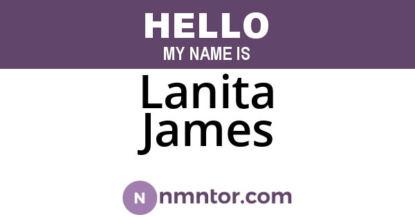 Lanita James