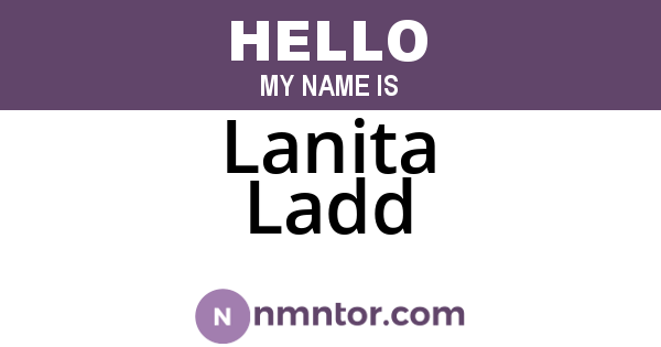 Lanita Ladd