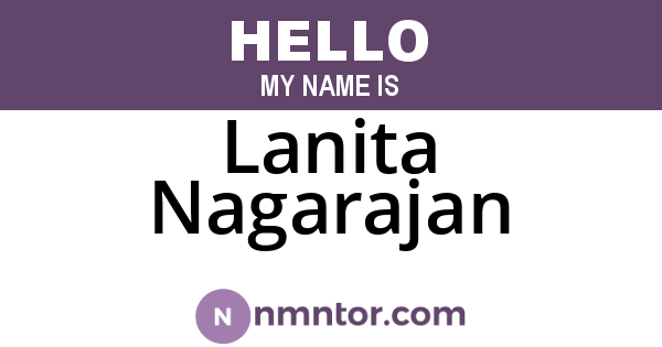 Lanita Nagarajan
