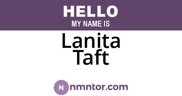 Lanita Taft
