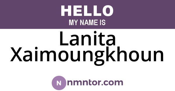 Lanita Xaimoungkhoun