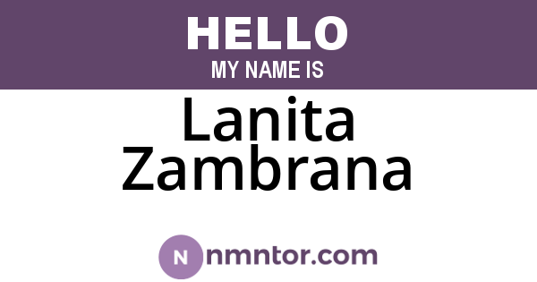 Lanita Zambrana