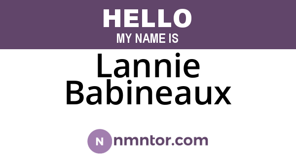 Lannie Babineaux