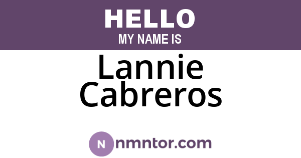 Lannie Cabreros