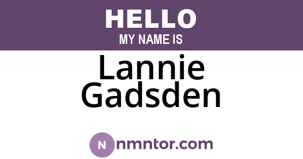 Lannie Gadsden
