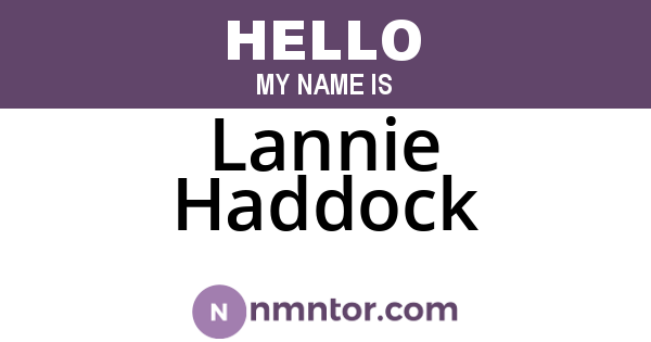 Lannie Haddock