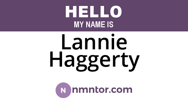 Lannie Haggerty