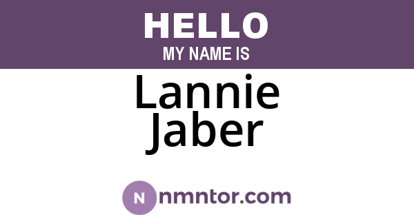 Lannie Jaber