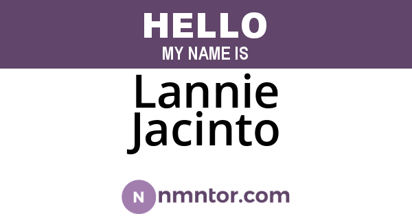 Lannie Jacinto