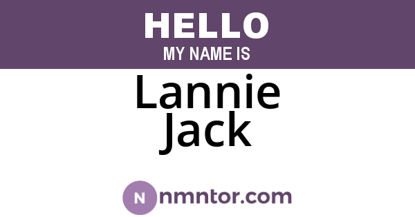 Lannie Jack