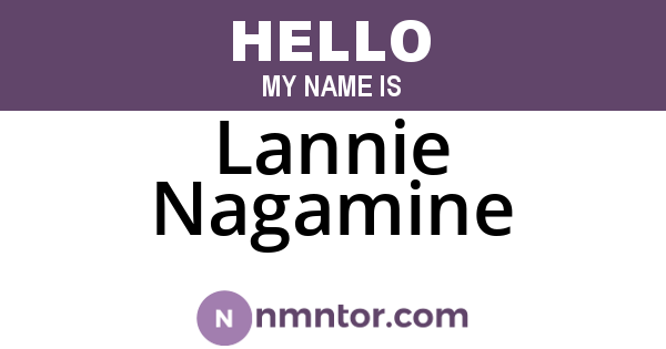 Lannie Nagamine
