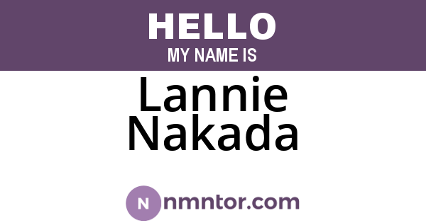 Lannie Nakada