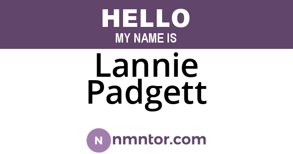 Lannie Padgett