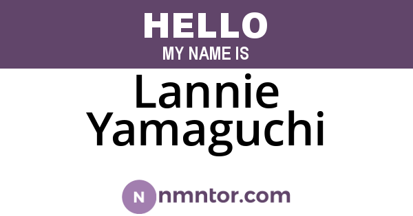 Lannie Yamaguchi