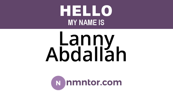 Lanny Abdallah