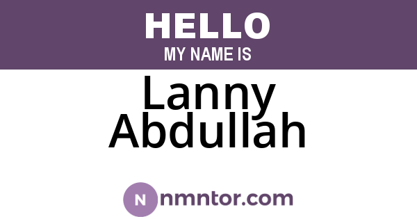 Lanny Abdullah