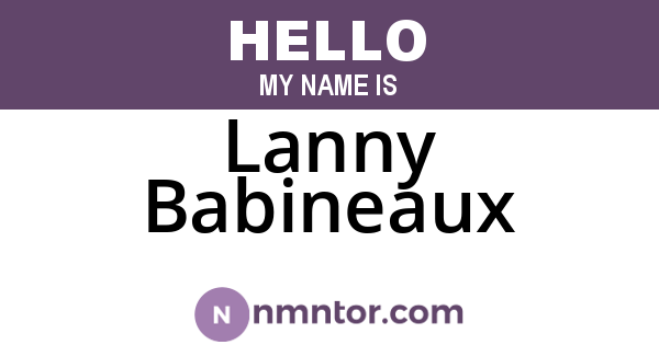Lanny Babineaux