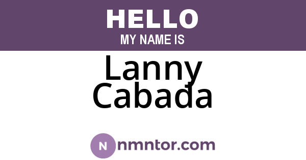 Lanny Cabada