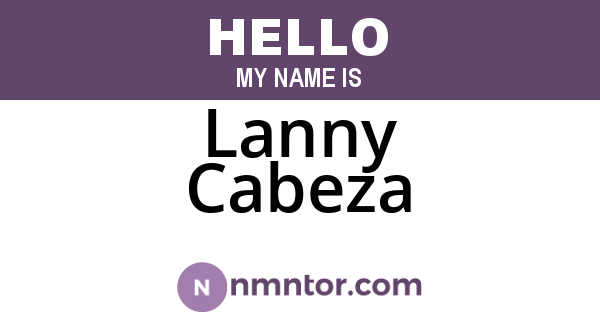 Lanny Cabeza
