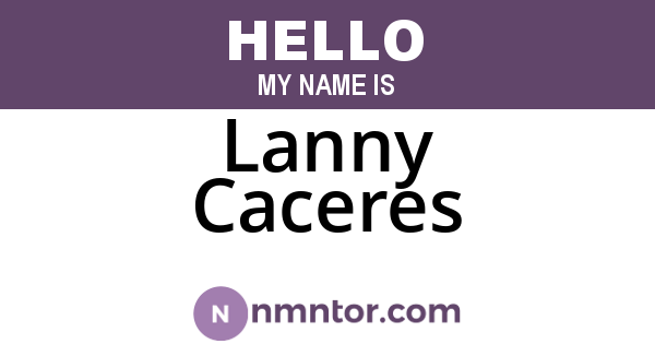 Lanny Caceres