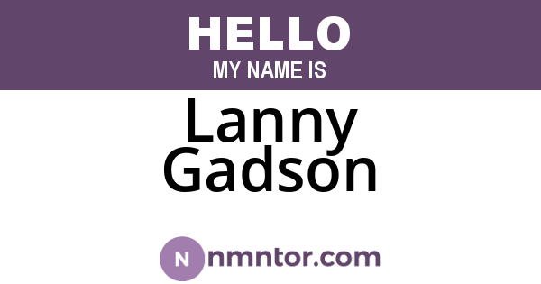 Lanny Gadson