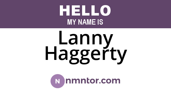 Lanny Haggerty
