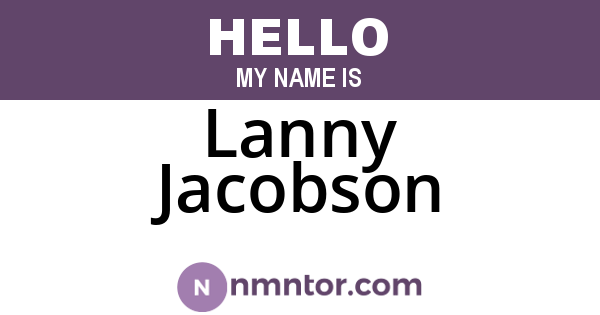 Lanny Jacobson