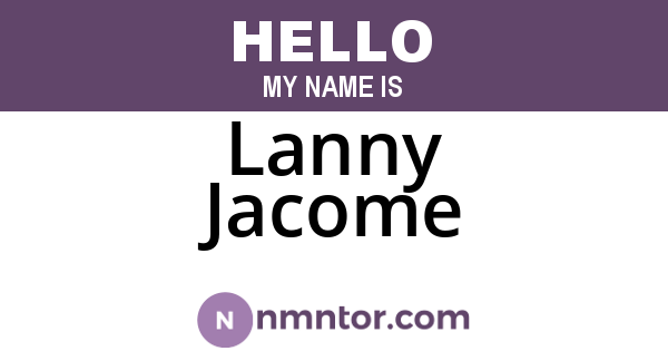 Lanny Jacome