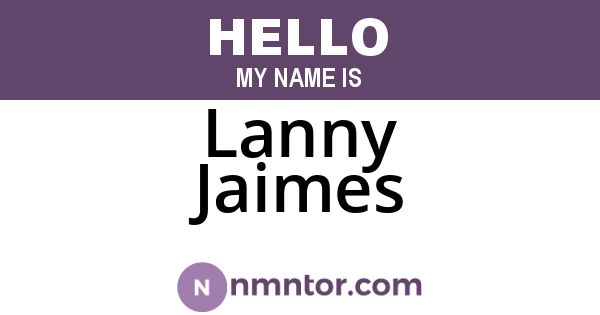Lanny Jaimes