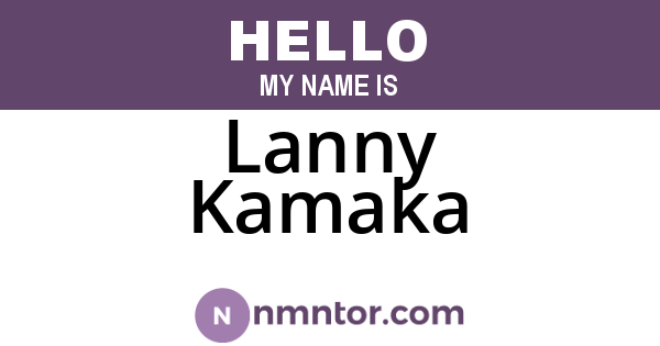 Lanny Kamaka