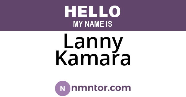 Lanny Kamara