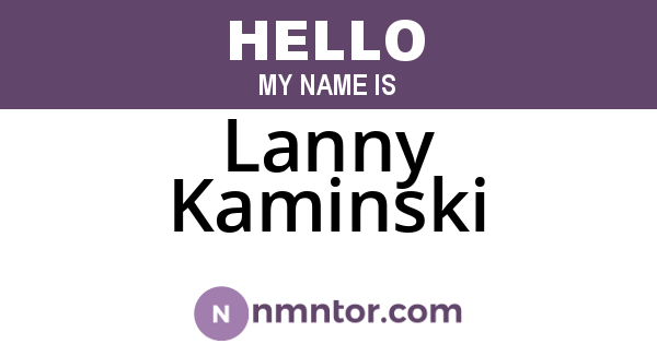 Lanny Kaminski