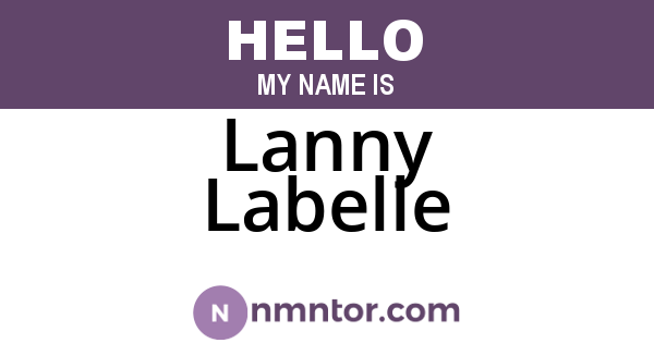 Lanny Labelle