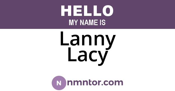 Lanny Lacy