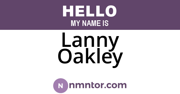 Lanny Oakley