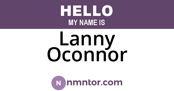 Lanny Oconnor
