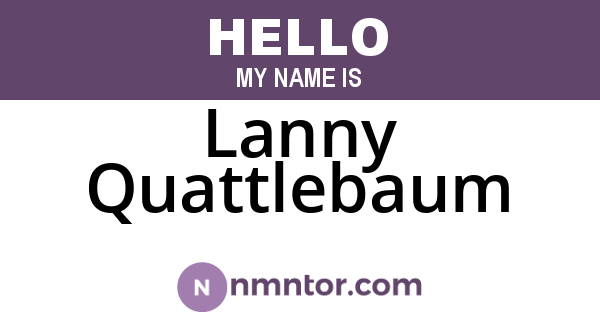Lanny Quattlebaum