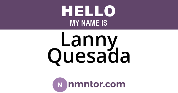 Lanny Quesada