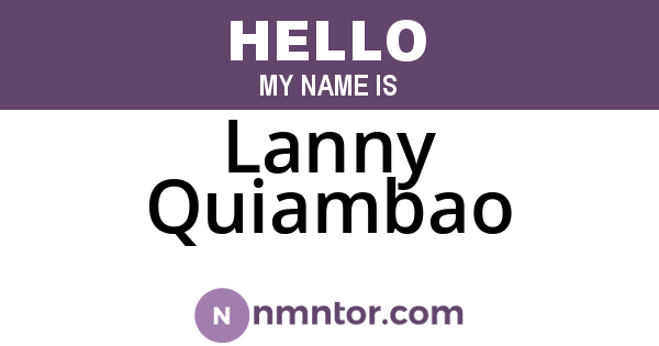 Lanny Quiambao