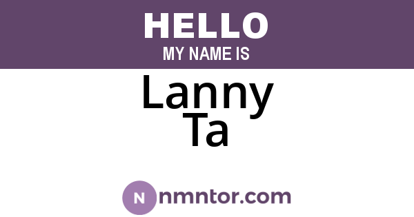 Lanny Ta