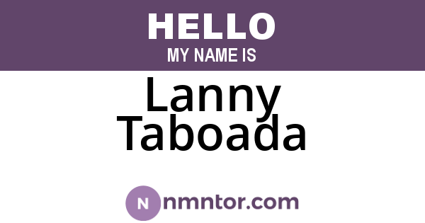 Lanny Taboada
